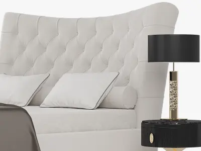 BERENICE Bed By Opera Contemporary 3D model