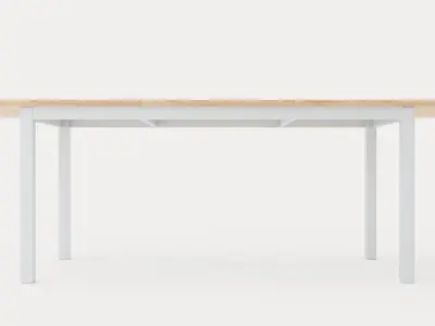 Twin dining table Low-poly 3D model