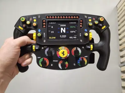 F1 Steering Wheel Full-Scale 3D print model