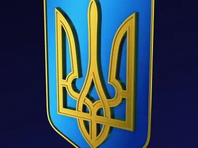 Ukraine State Emblem M 6 3D model