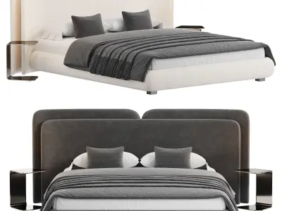 VALLETTA Bed Low-poly 3D model