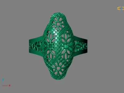 Fancy Womens Rings Plain Rings Ready STL 3DM Models Rings 3D print model 39