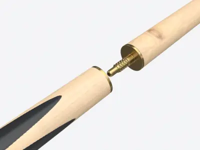 Billiard Snooker Cue 3D model