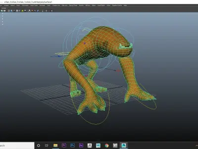 Ben 10 Alien 3D model with texture and rigg Low-poly 3D model
