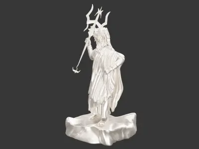 Statue Poseidon 3D model