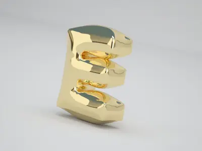 E Balloon Gold 3D model