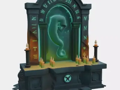 Halloween Spirit Altar 3D model