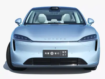 2025 Huawei HIMA Seres Luxeed R7 Ultra with interior 3D model