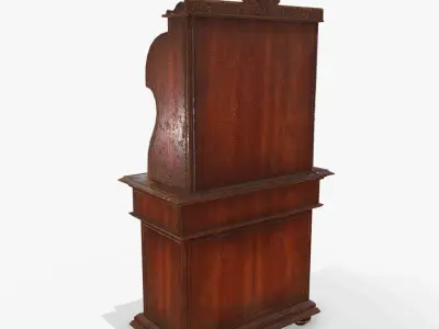Antiquare Commode Low-poly 3D model
