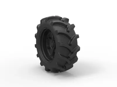 Wheel from Mud truck 3D print model