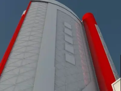 hotel building 3D print model