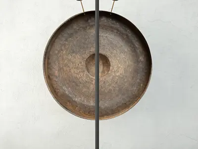 19th Century Laos Bronze Gong 6 3D model
