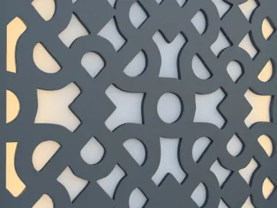 Wall Panel Low-poly 3D model