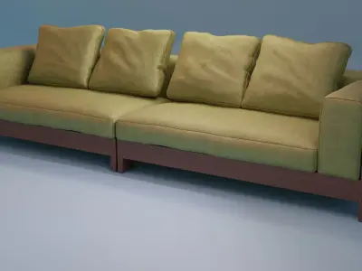  Furniture Studio couch 3D model   Low-poly 3D model
