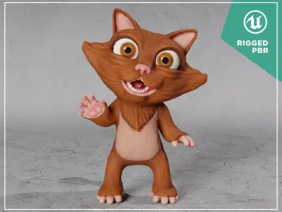 Furry Pet Low-poly 3D model