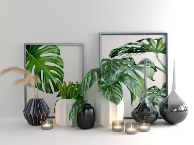 set1142-2 vases and pots 3D model