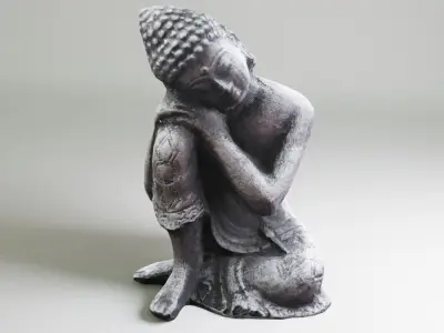 Sleeping Buddha  Low-poly 3D model