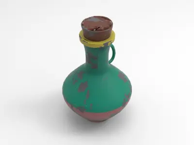 Old Bowl Low-poly 3D model