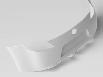370Z Z34 Rear Bumper Exterior Surface Model - 3D Laser-Scanned 3D model