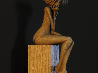 Valerie Hadida Melancolia Sculpture 3D model