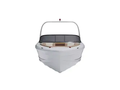 Powerboat Low-poly 3D model