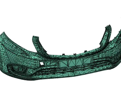 Mercedes Benz VAN BUMPER 3d scan 3D model