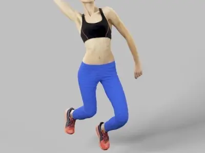 5x SPORT MAN WOMAN VOL01 SCANNED 3D Model Pack