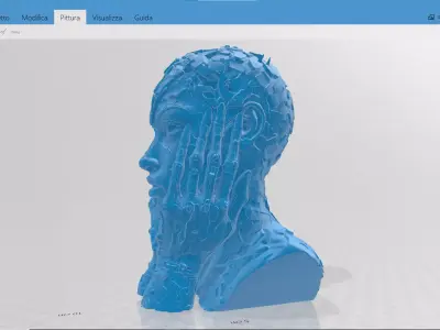 Cyberpunk Head STL 3D print model