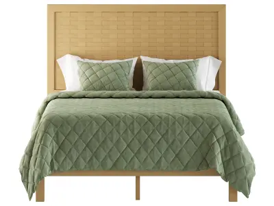 Gardens Bristol Queen Woven Bed 3D model