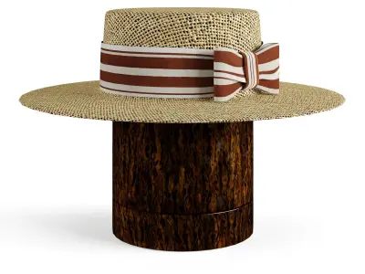 Beach hat for men 3D model