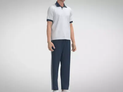 Casual Sport Outfit 2 3D model