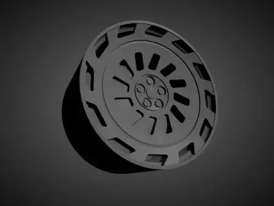 Radi8 R8T12 scalable and Printable rim 3D print model