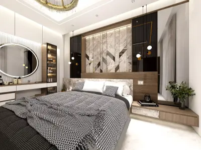 BED ROOM 14 INTERIOR  Low-poly 3D model