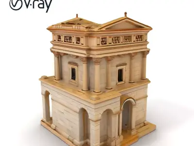 Ancient Roman Building Model Pack Low-poly 3D model
