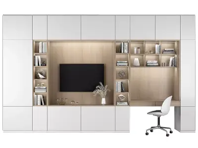TV Shelf and workplace 72 3D model