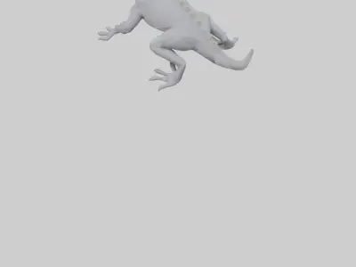 Gargoyle Gecko climbing model 3D model