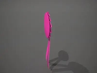 18th Birthday Rosette Badge Low-poly 3D model