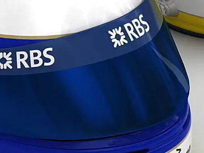 Helmet F1 2008 2009 Nico Rosberg 3D model