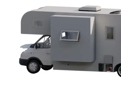 Detailed Generic MotorHome 3D model