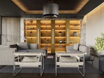 Modern living - D2 3D model