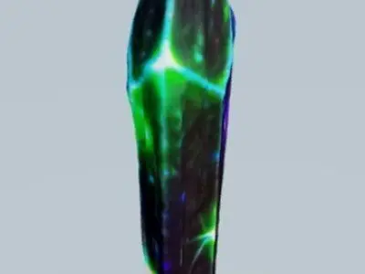 Glowing Galactic Crystal 3D print model