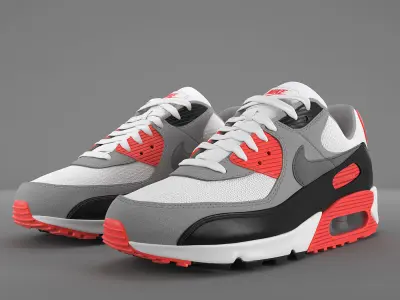 Air Max 90 Nike PBR Low-poly 3D model