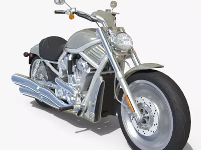 Harley Davidson V-Rod VRSC Gameready Low-poly 3D model