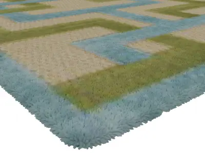 Rug Set 1048 3D model