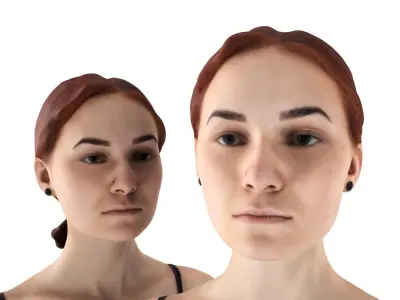 Woman sport 42 Low-poly 3D model