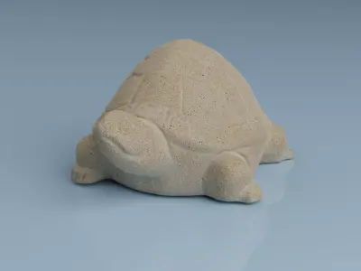 Sandstone turtle 3D model