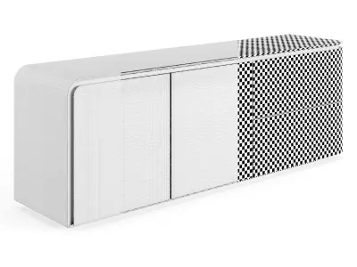 Fendi Edge Cabinet Low-poly 3D model