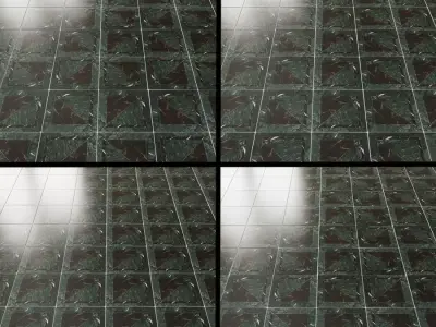 GeoMarble Lados Thassos Sabbia Polished Marble Mosaic 3D model