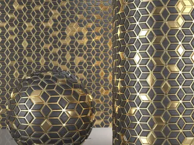  wall cover material gold tile Texture