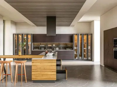 Kitchen fully parametric  Resizable manufacturable 0018 3D model